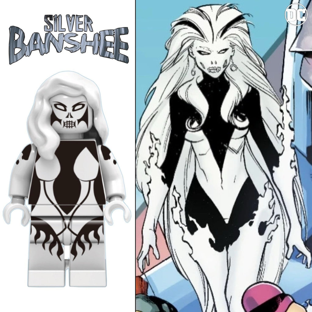 Silver Banshee Minifigure - Siobhan McDougal | Siobhan Smythe Custom Detective Collection Minifig