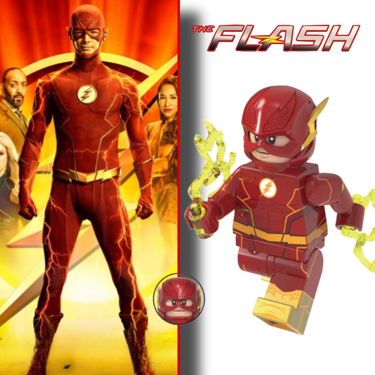 The Flash (CW) Minifigure - Arrowverse | Barry Allen | Grant Gustin - Detective Collection Minifig