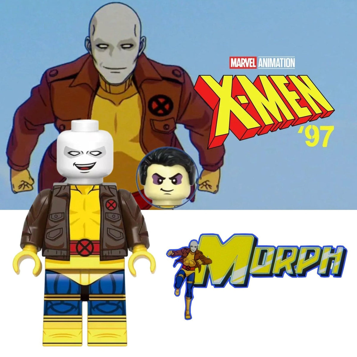 Morph Minifigure - X-men ‘97 | Thomas Halloway - Custom Marvel Minifig