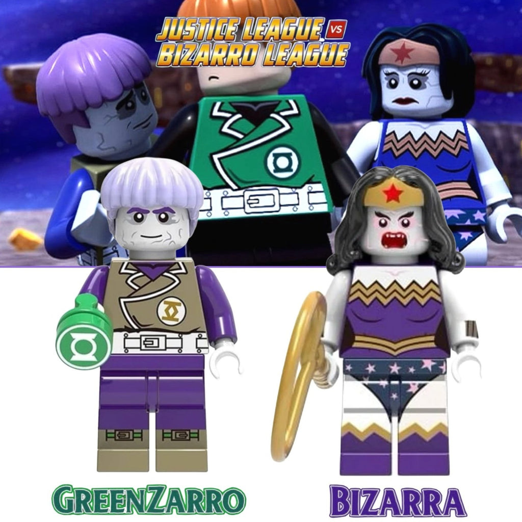 Greenzarro Lantern & Bizarra Wonder Woman Minifigures 2 Pack - Justice League