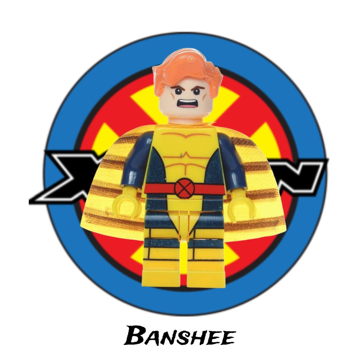 Banshee Minifigure - X-men First Class - Custom Marvel Minifig