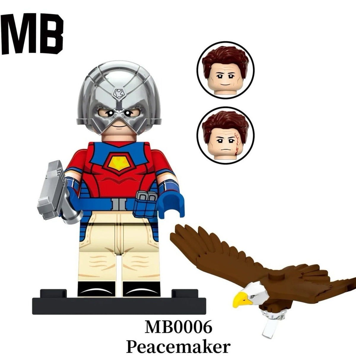 PEACEMAKER Minifigure BUNDLE - 6 Peacemaker Characters - Detective Collection Custom Minifigs