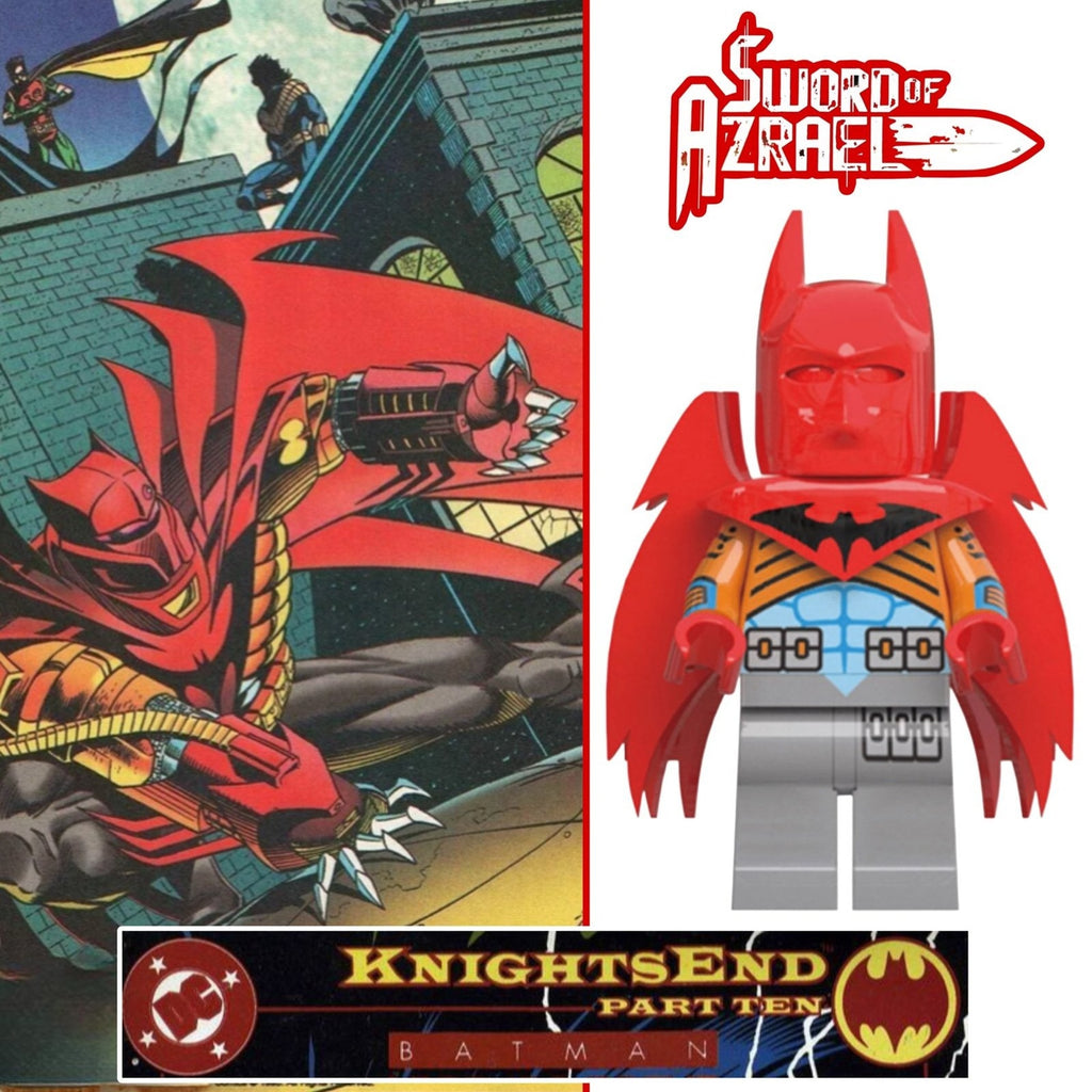 Azrael Batman Minifigure - KnightsEnd | Punishing Angel - Custom Detective Collection Minifig