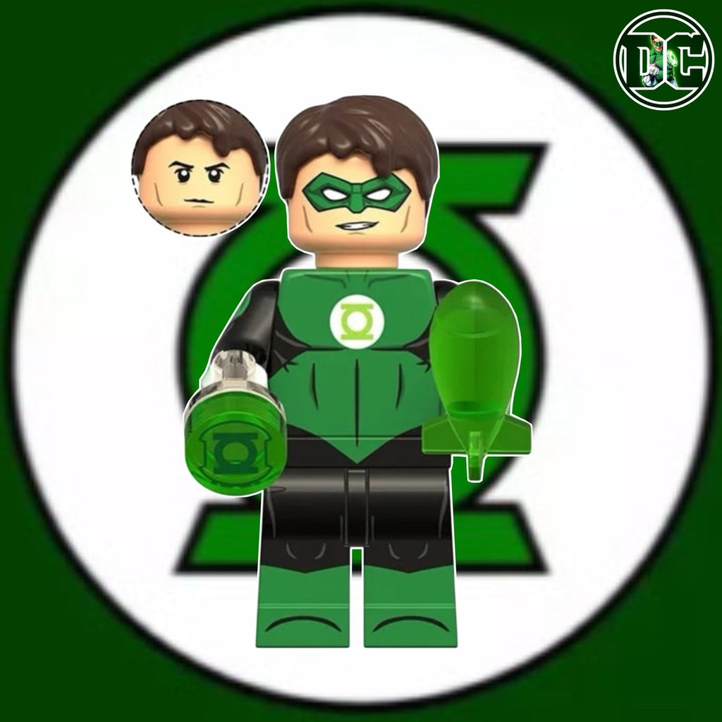 Green Lantern Minifigure - Hal Jordan - Custom Detective Collection Minifig