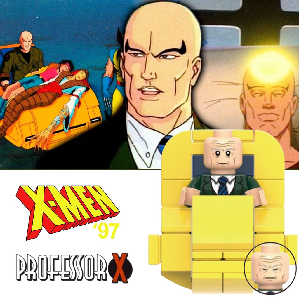 Professor X Minifigure - Charles Xavier | X-Men ‘97 | Custom Marvel Minifig