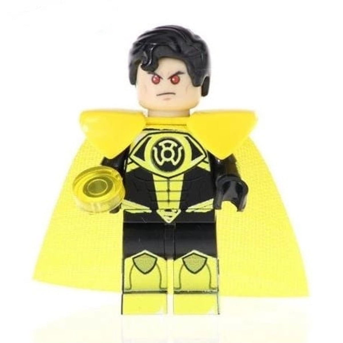 Yellow Lantern Superman Minifigure - Custom Detective Collection Minifig