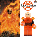 Orange Lantern Lex Luthor Minifigure - Lego Compatible - Custom Detective Collection Minifig