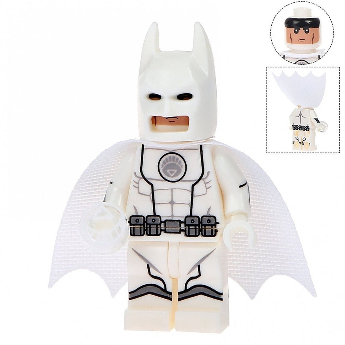 White Lantern Batman Minifigure - Brightest Day - Custom Detective Collection Minifig