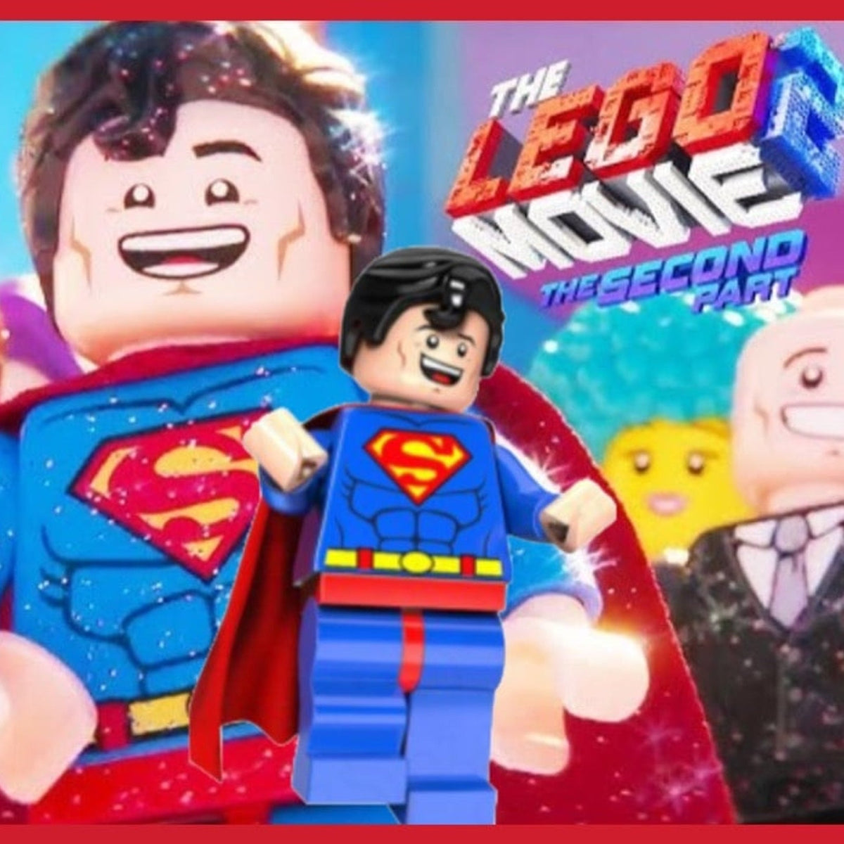 Superman - LEGO Movie - Minifigure - Superman Detective Collection Justice League Custom Minifig