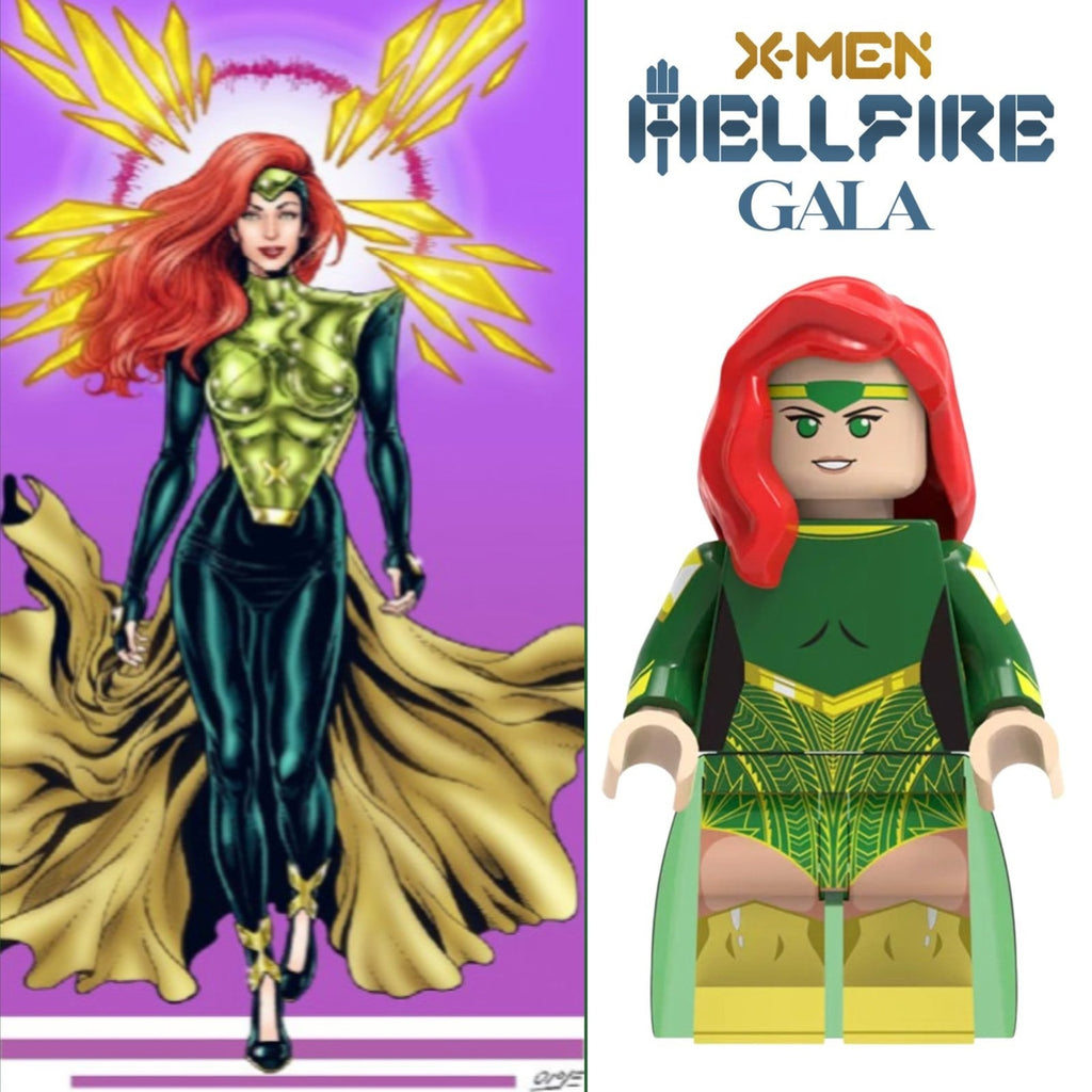 Hellfire Gala Jean Grey Minifigure - X-men - Custom Marvel Minifig