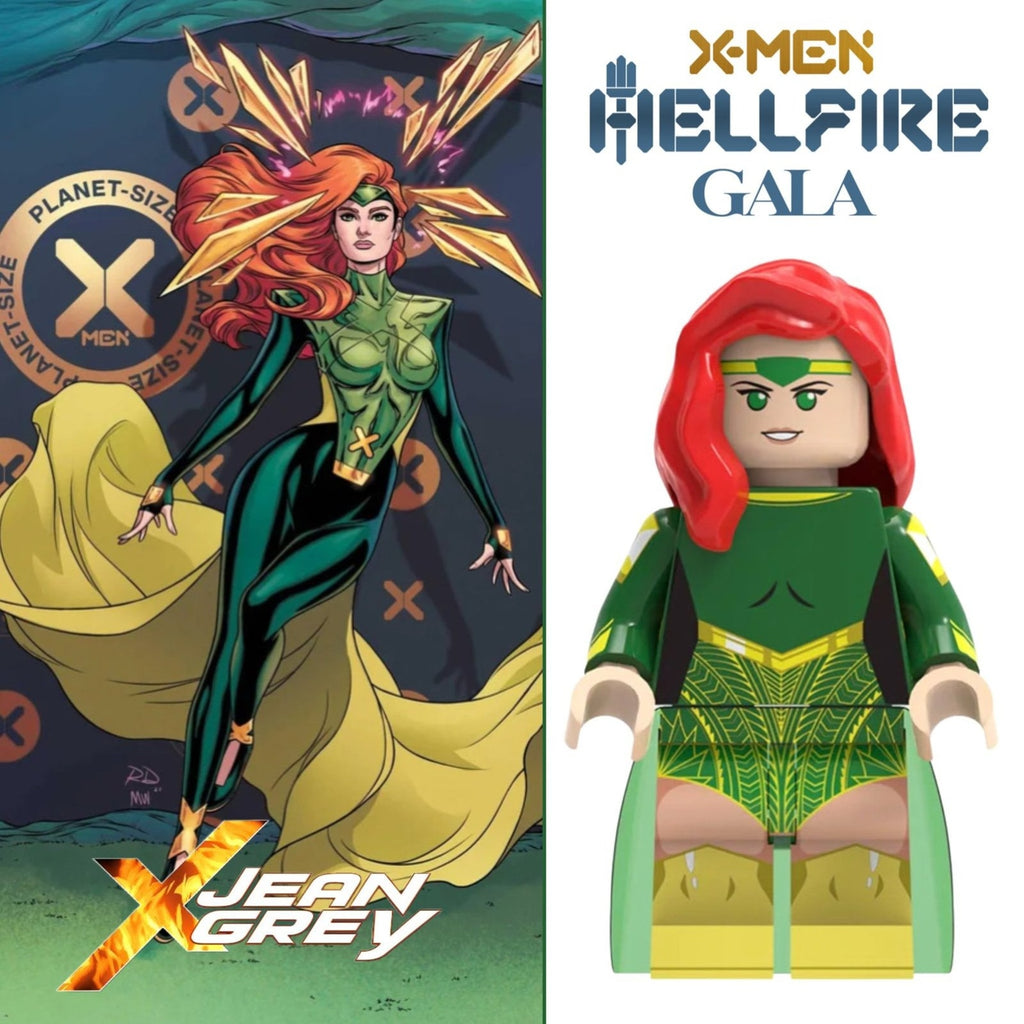 Hellfire Gala Jean Grey Minifigure - X-men - Custom Marvel Minifig