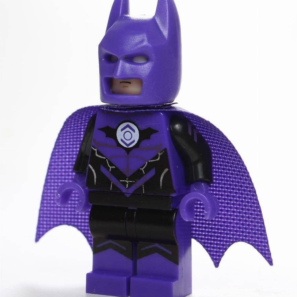Purple Lantern Batman Minifigure - Indigo Lantern Corps - Custom Detective Collection Minifig