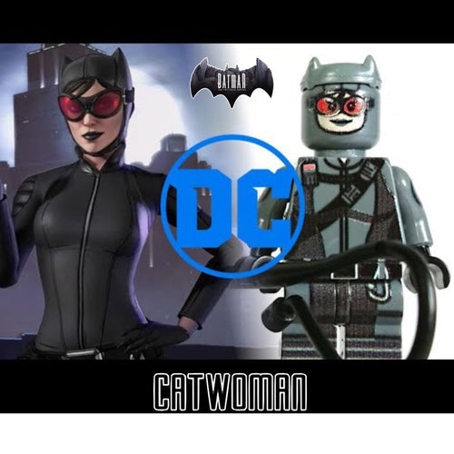 Catwoman Selena Kyle Minifigure - Batman | Telltale | Custom Detective Collection Minifig