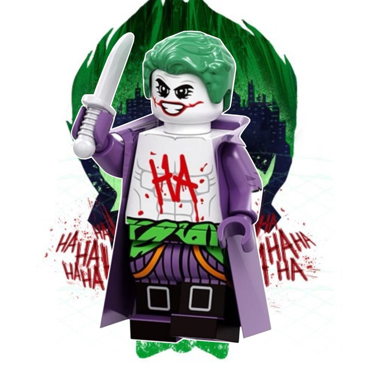 The Joker Minifigure - Suicide Squad | Jared Leto Joker -  Detective Collection Custom Minifig