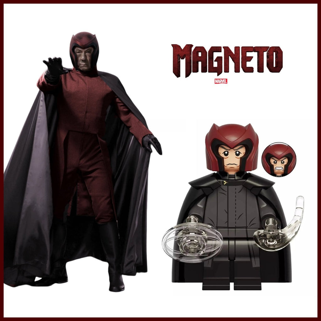 Magneto Minifigure - Ian McKellen Erik Lehnsherr - X-men - Custom Marvel Minifig