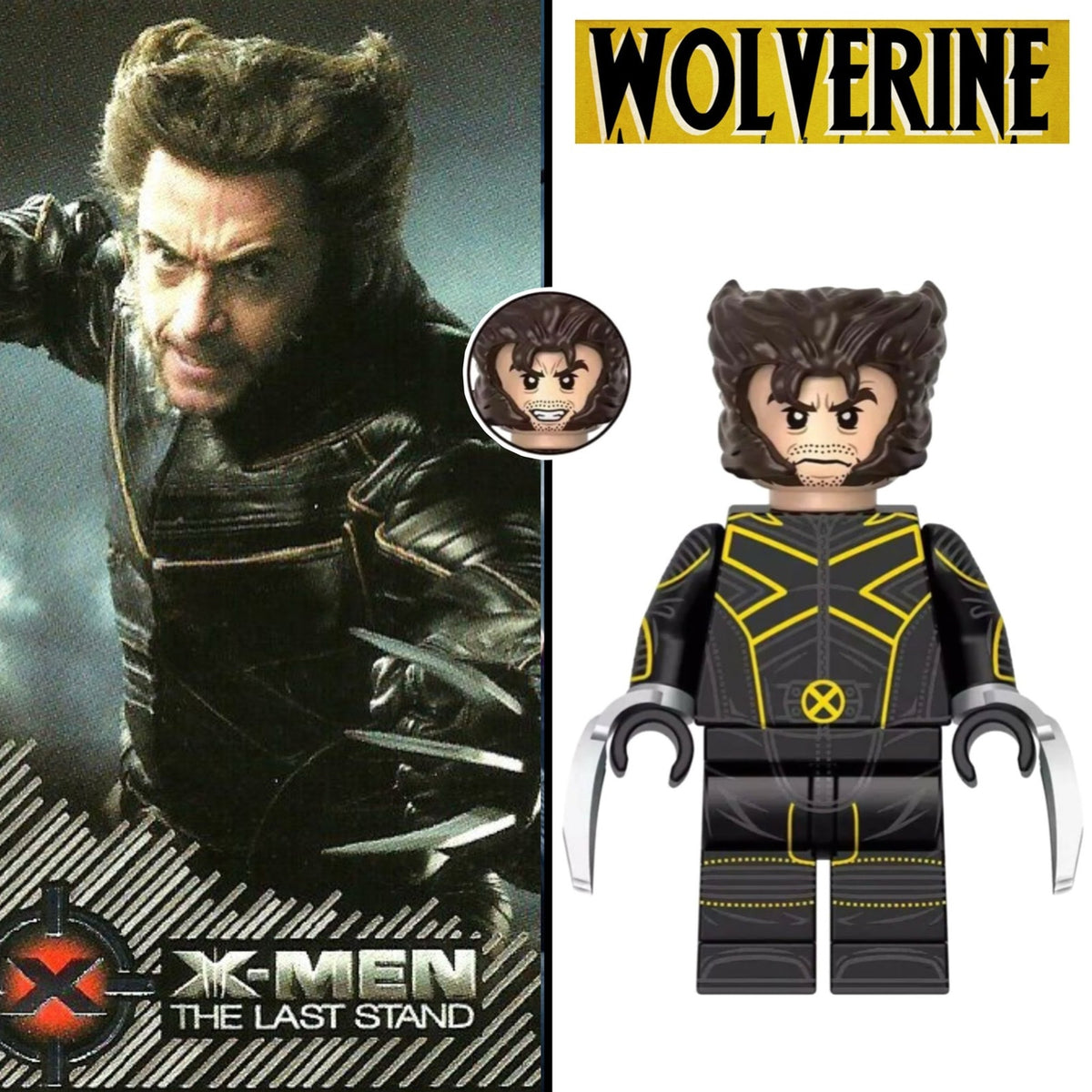 Wolverine Minifigure - Fox X-men | The Last Stand | Hugh Jackman-Marvel Minifig