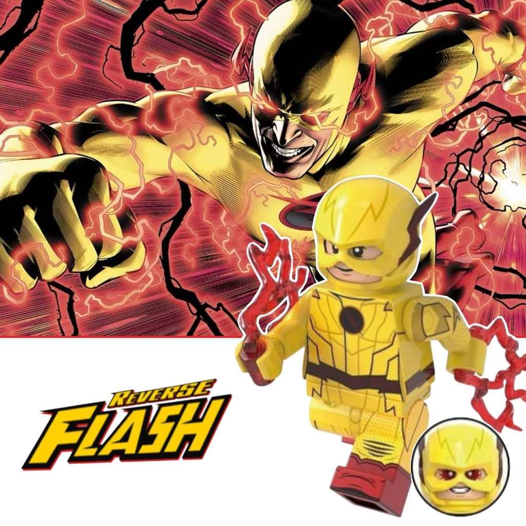 Reverse Flash Minifigure - Eobard Thawne | Professor Zoom - Custom Detective Collection Minifig