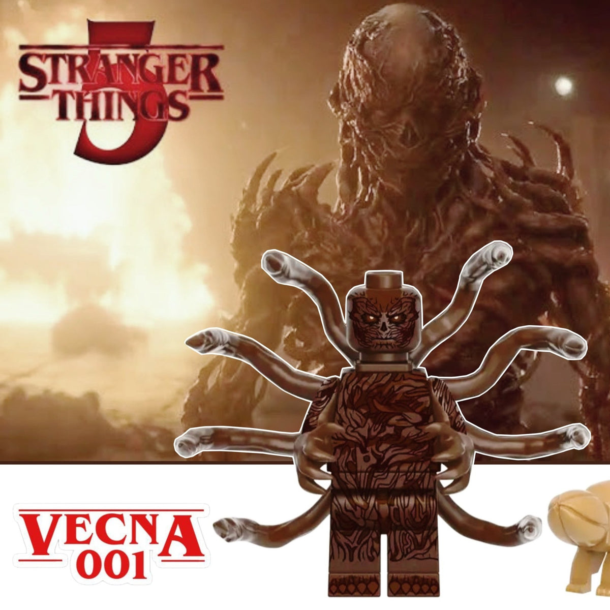 Vecna Minifigure - Henry Creel | Hawkins Residents | Netflix | Custom Minifig