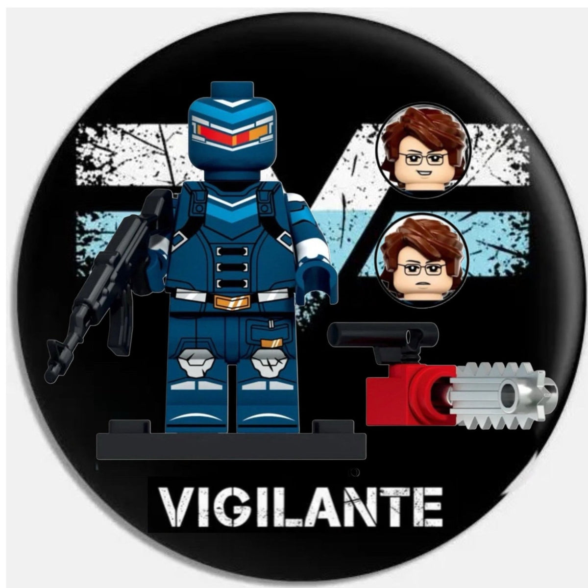 Vigilante Minifigure - Adrian Chase - Detective Collection PEACEMAKER Custom Superhero Minifig