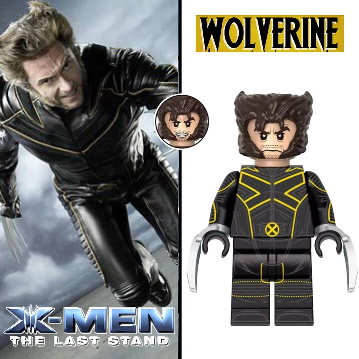 Wolverine Minifigure - Fox X-men | The Last Stand | Hugh Jackman-Marvel Minifig