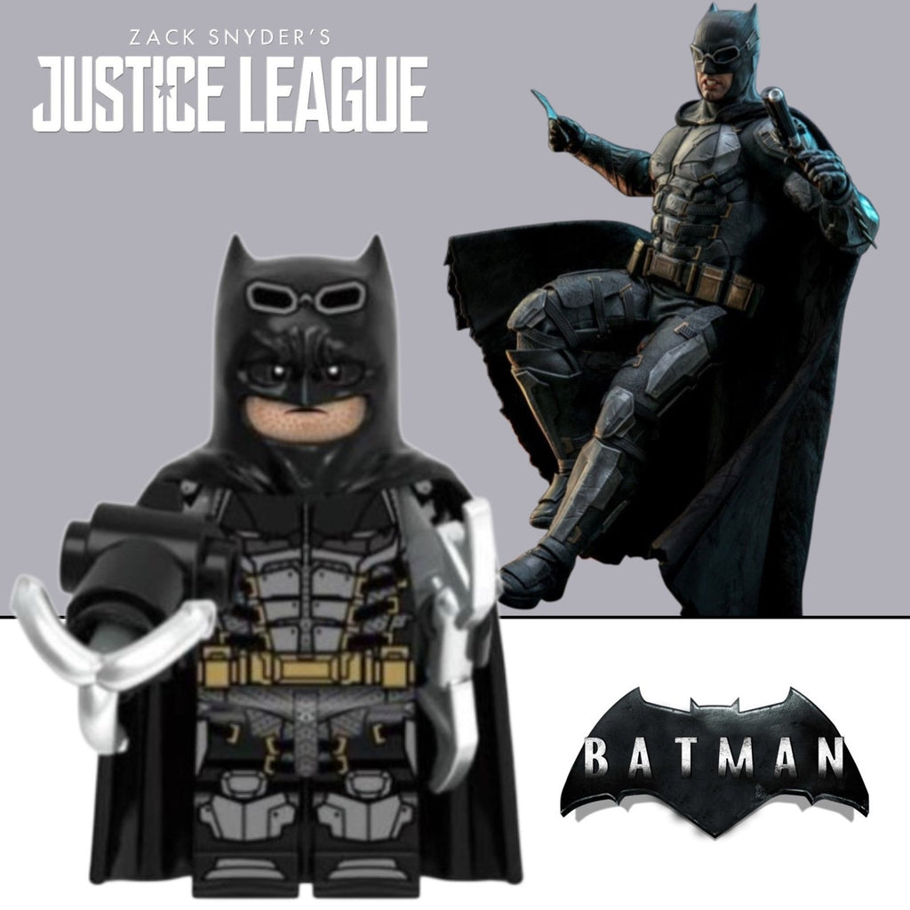 Justice League Batman Minifigure - Bruce Wayne | Ben Affleck | DCEU |Custom Minifig