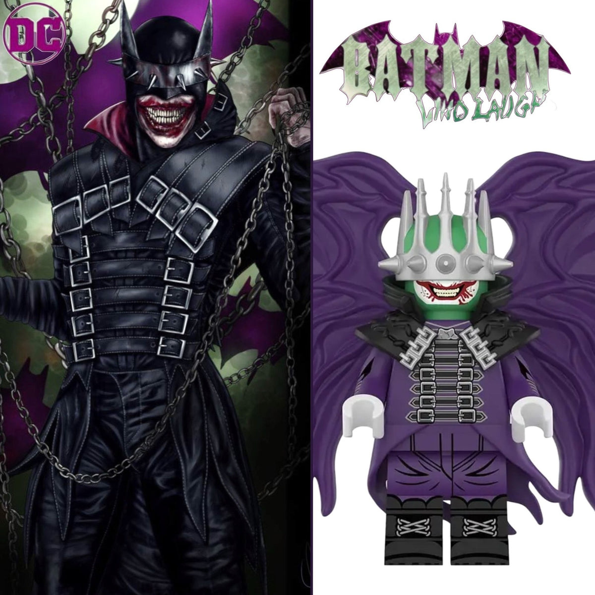 The Batman Who Laughs Minifigure - Earth-22 | Detective Collection Multiverse - Custom Minifig