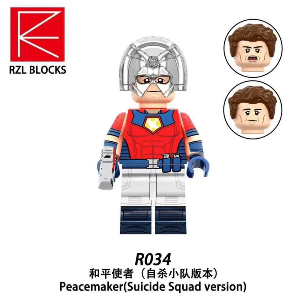 Peacemaker & Bloodsport Minifigures - Suicide Squad | Custom Detective Collection Minifig BUNDLE