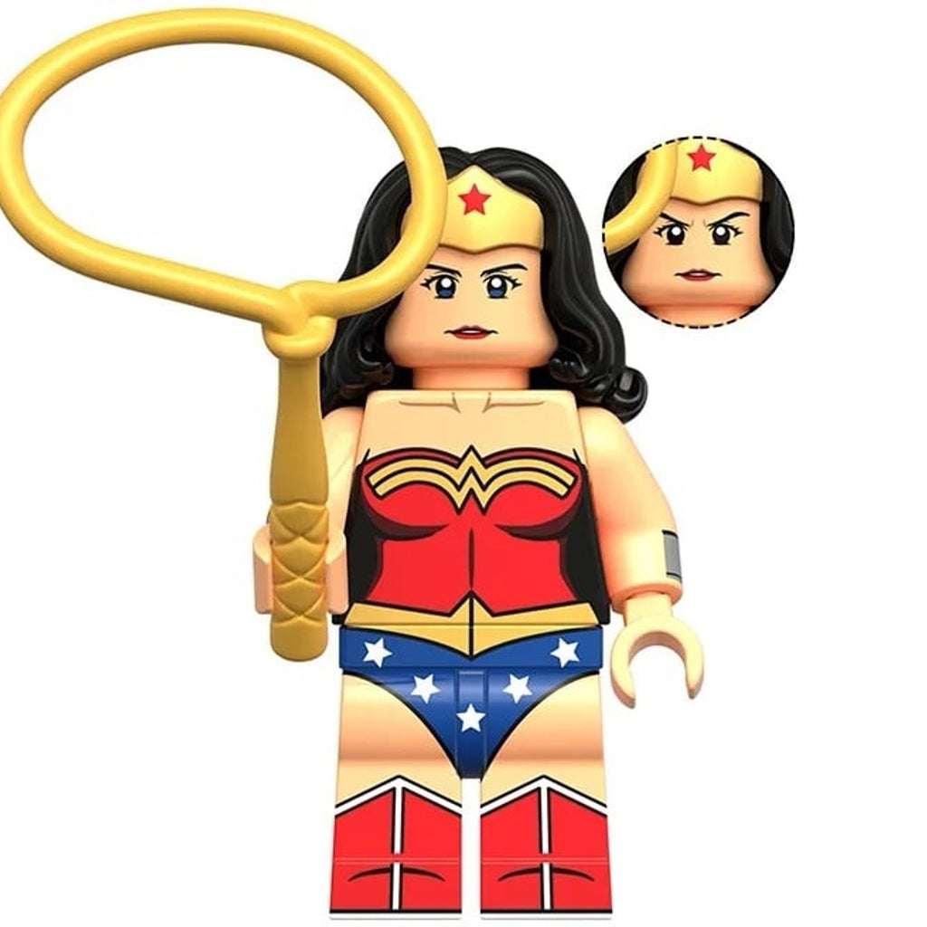 NEW - Justice League Minifigures BUNDLE - 8 Pack of Custom Detective Collection Superhero Minifigs