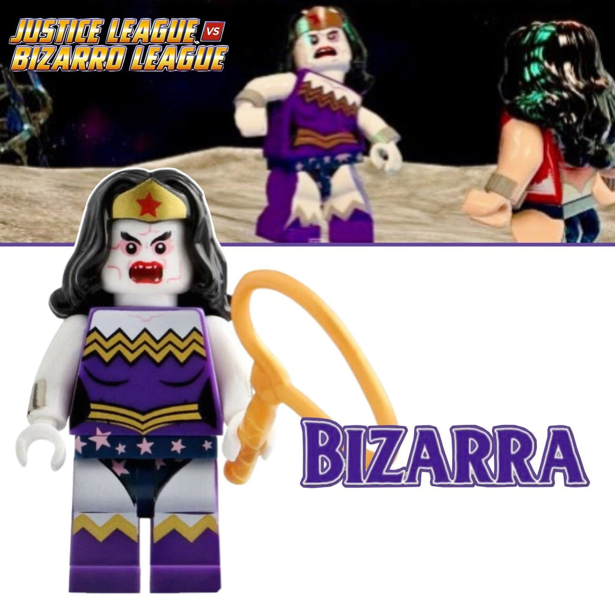 Bizarra Wonder Woman Minifigure - Justice League v Bizarro League - Detective Collection Minifig