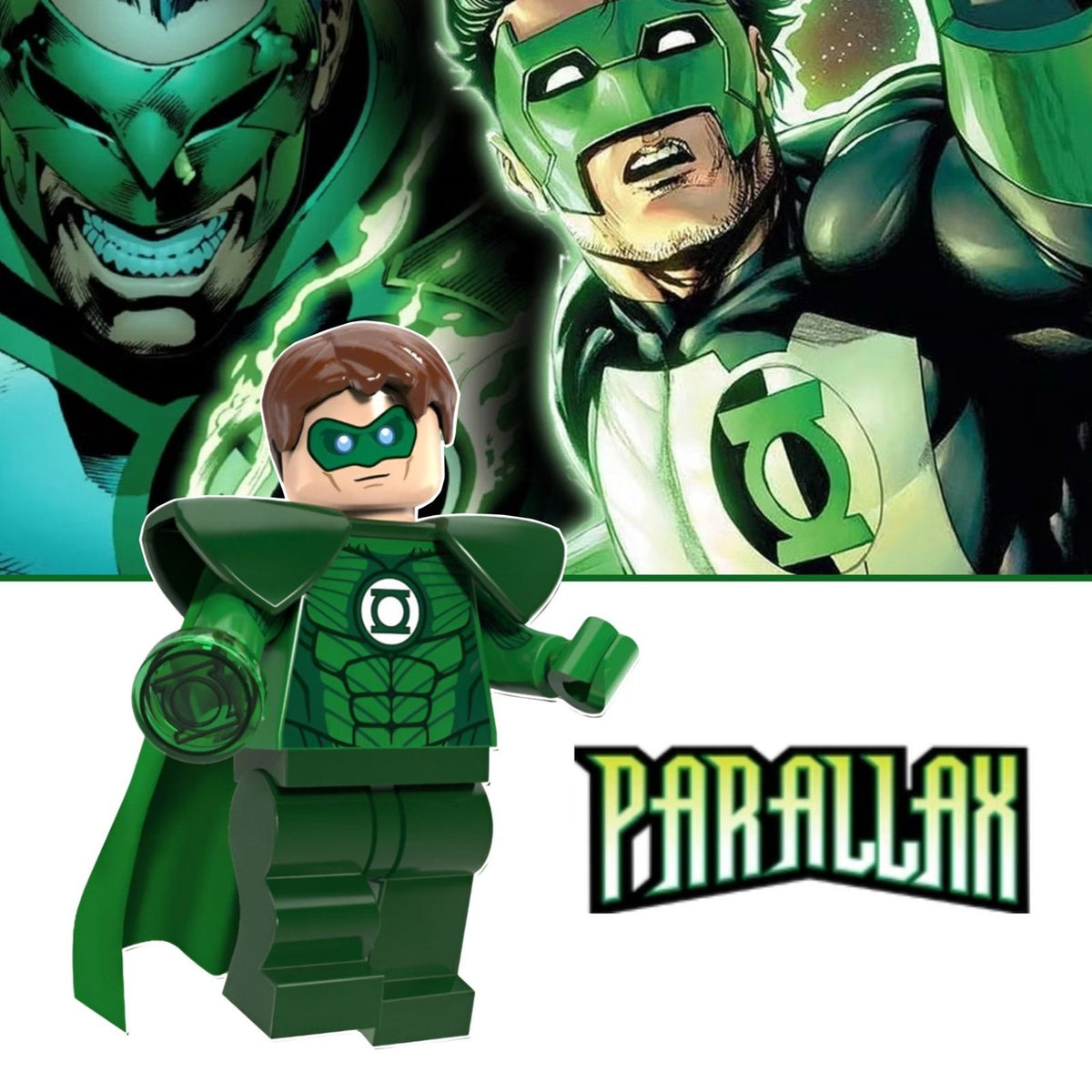 Green Lantern Parallax Minifigure - Hal Jordan | Lego Compatible | Custom Detective Collection