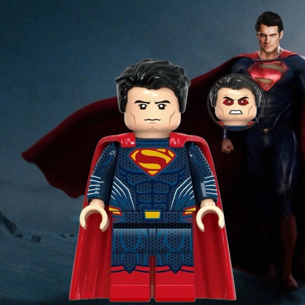 Henry Cavill Superman Minifigures - Original & Black Suit | Snyderverse | DCEU