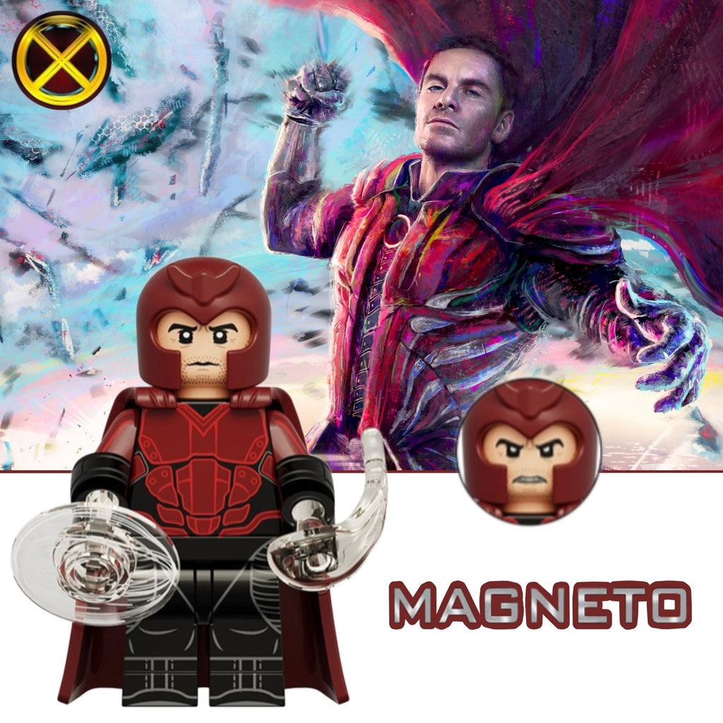 Magneto Minifigure - Erik Lehnsherr X-men Apocalypse - Custom Marvel Minifig