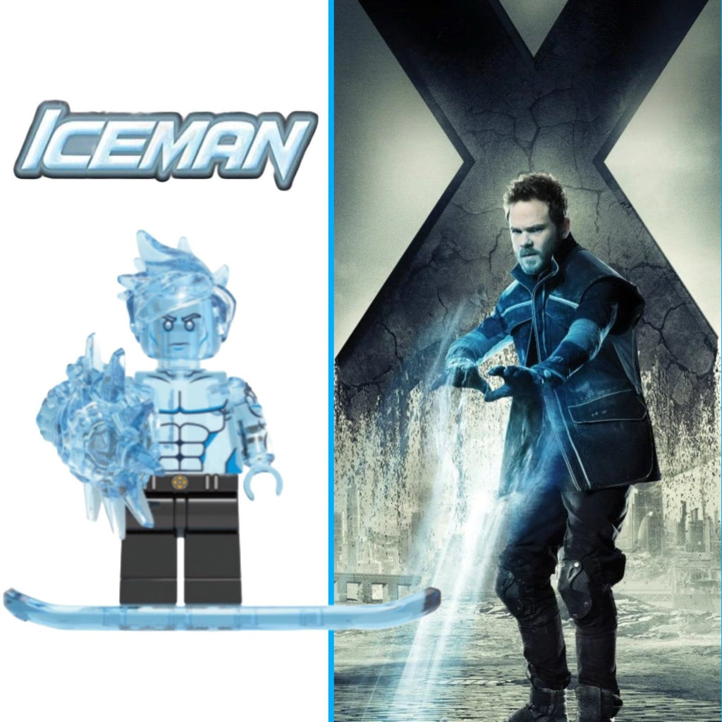 Iceman Minifigure - Bobby Drake | X-Men - Custom Marvel Minifig