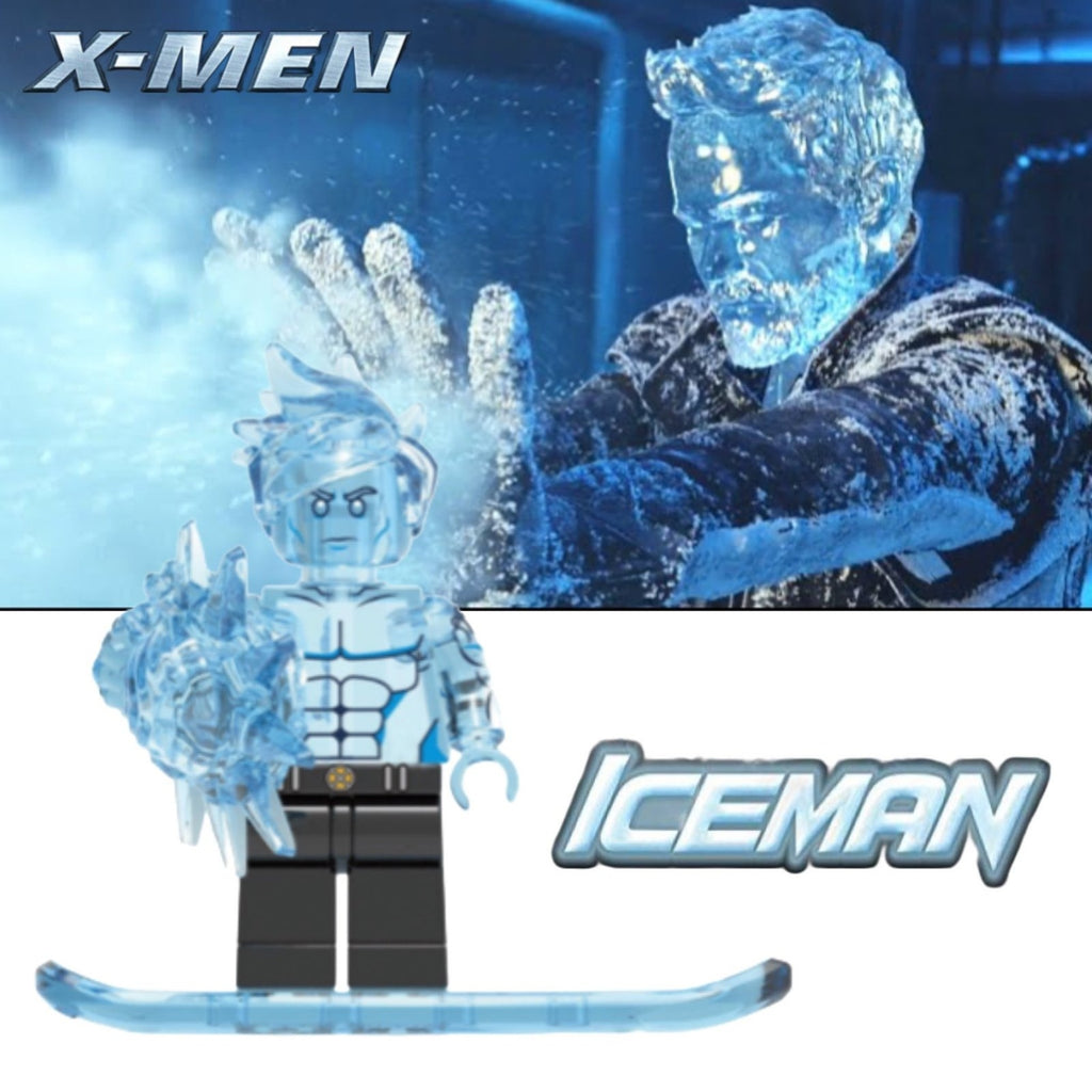 Iceman Minifigure - Bobby Drake | X-Men - Custom Marvel Minifig