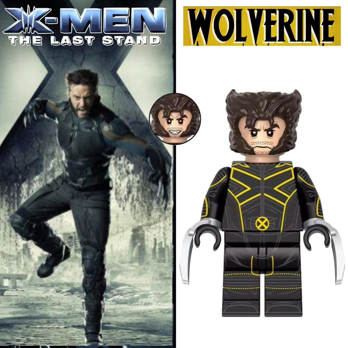 Wolverine Minifigure - Fox X-men | The Last Stand | Hugh Jackman-Marvel Minifig