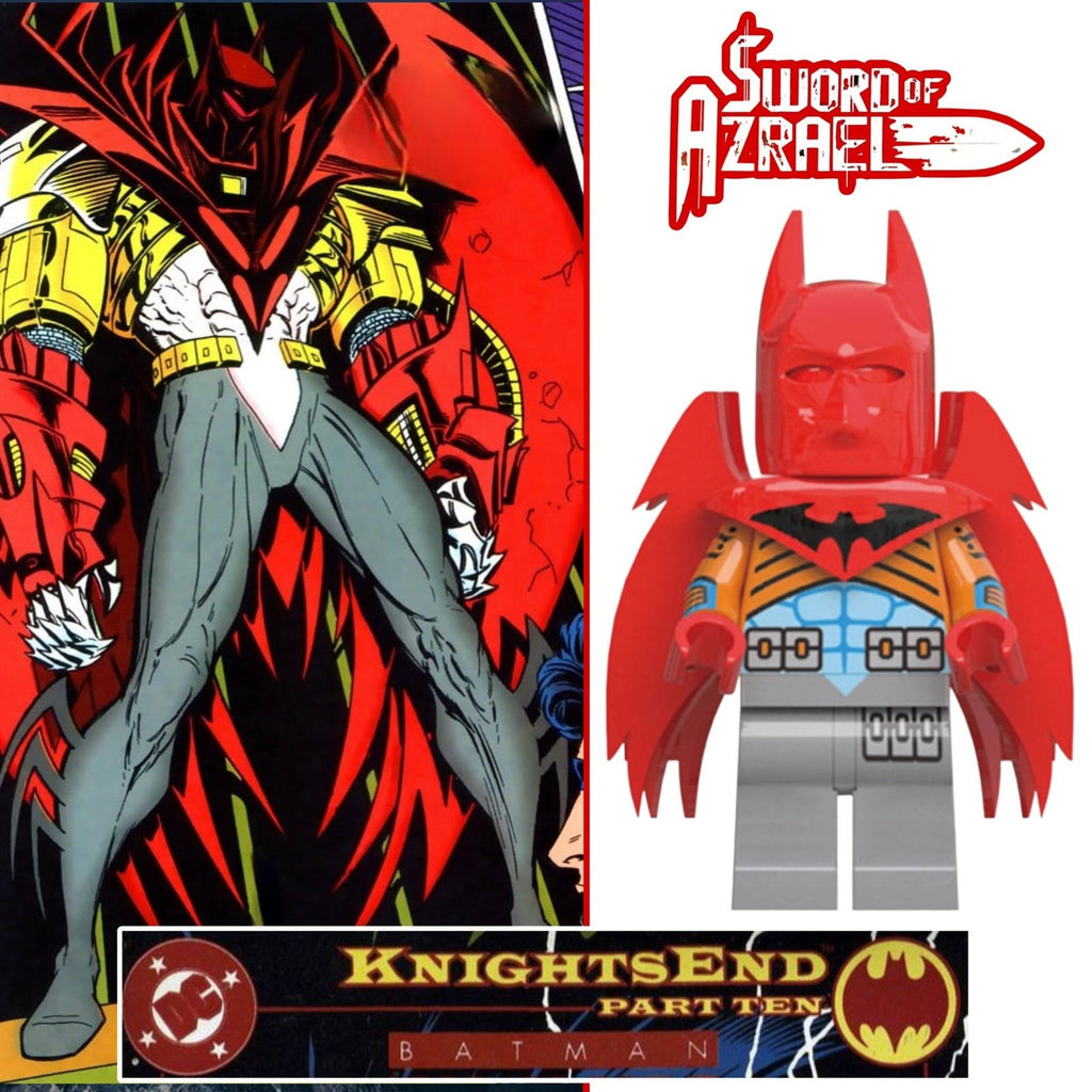 Azrael Batman Minifigure - KnightsEnd | Punishing Angel - Custom Detective Collection Minifig