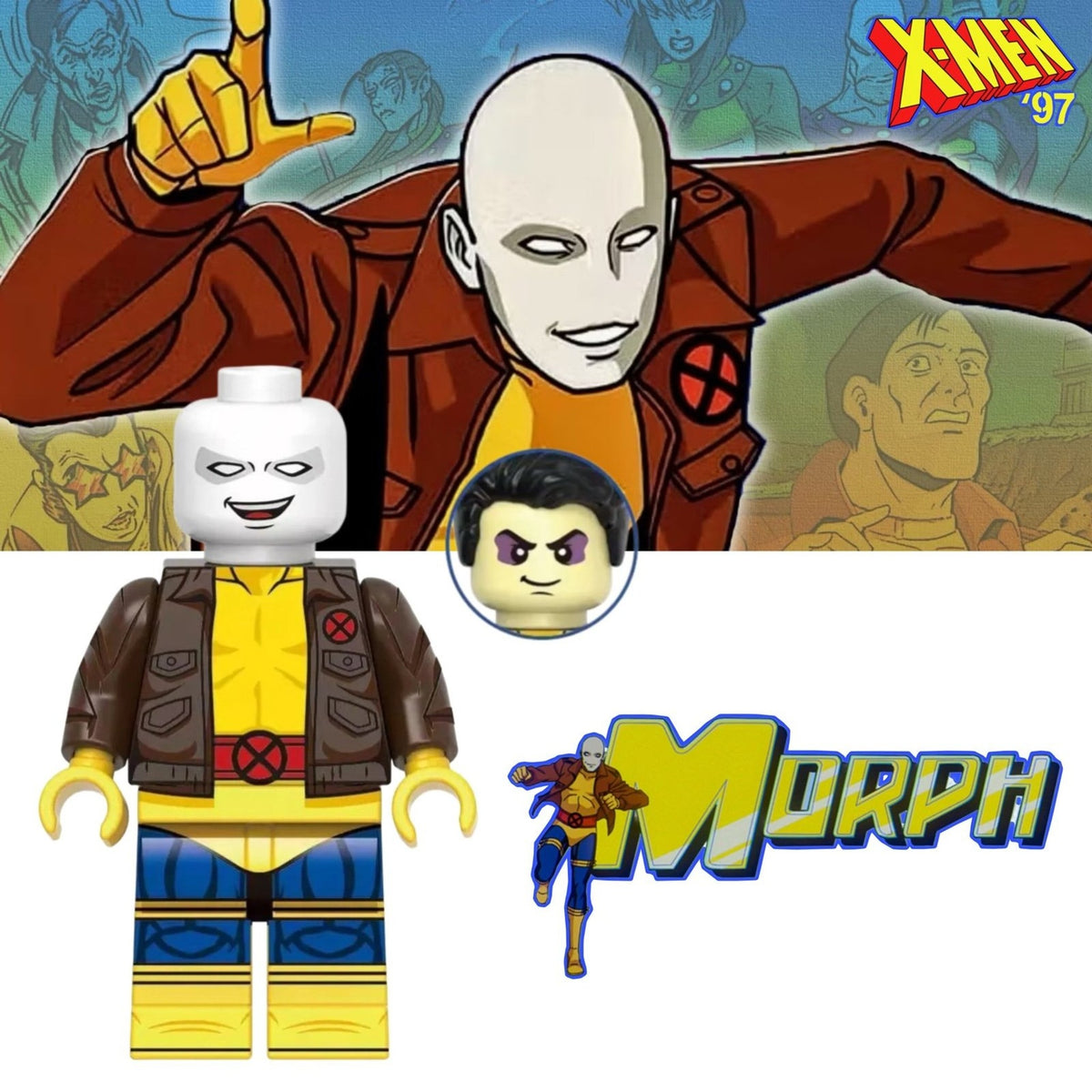 Morph Minifigure - X-men ‘97 | Thomas Halloway - Custom Marvel Minifig