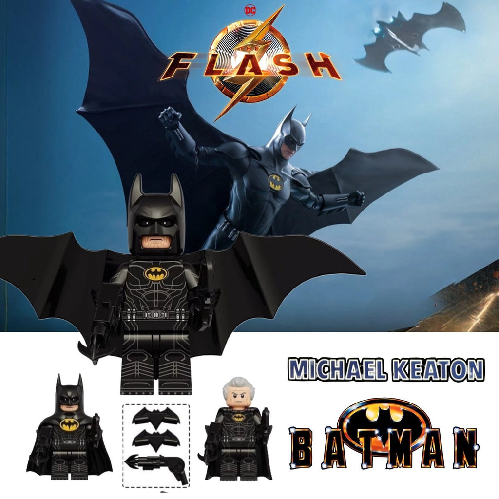 Old Man Batman Minifigure - Flash | Michael Keaton Batman - Custom Detective Collection Minifig