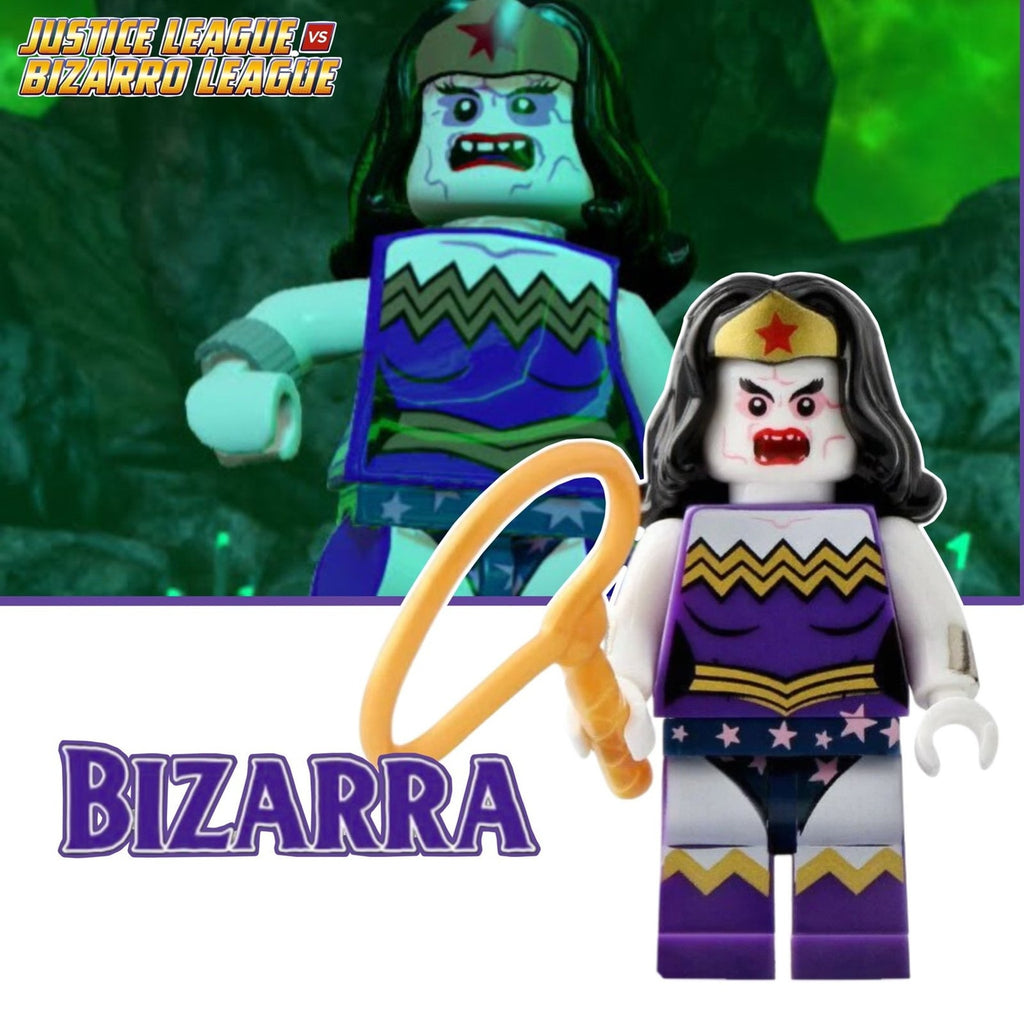 Bizarra Wonder Woman Minifigure - Justice League v Bizarro League - Detective Collection Minifig