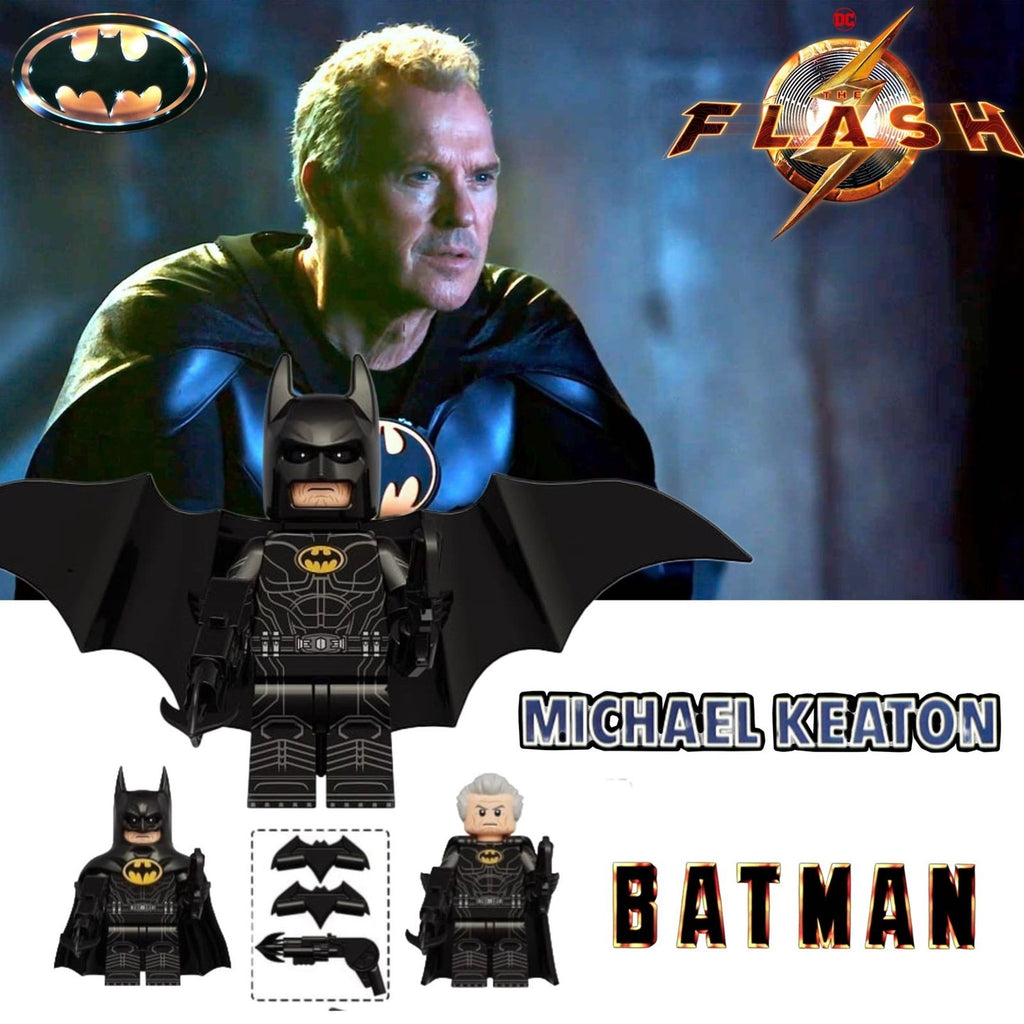 Old Man Batman Minifigure - Flash | Michael Keaton Batman - Custom Detective Collection Minifig