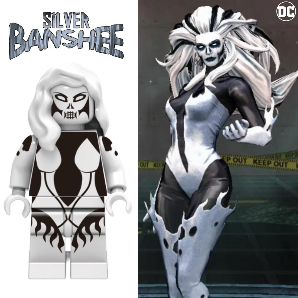 Silver Banshee Minifigure - Siobhan McDougal | Siobhan Smythe Custom Detective Collection Minifig