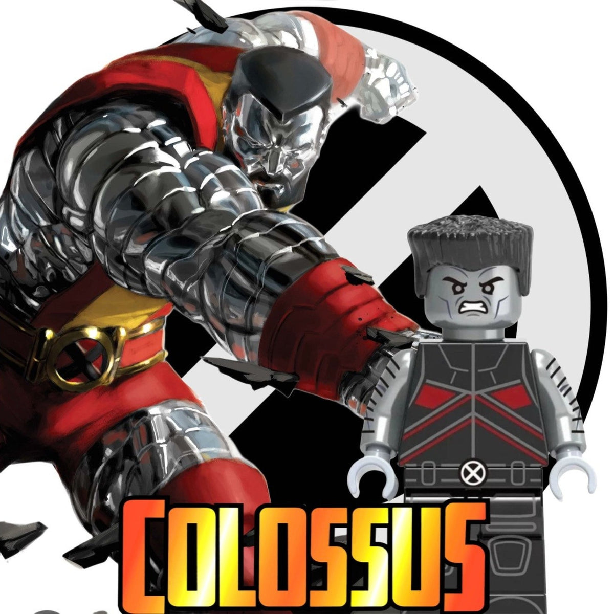 Colossus Minifigure - Piotr Nikolaievitch Rasputin - X-men Custom Minifig