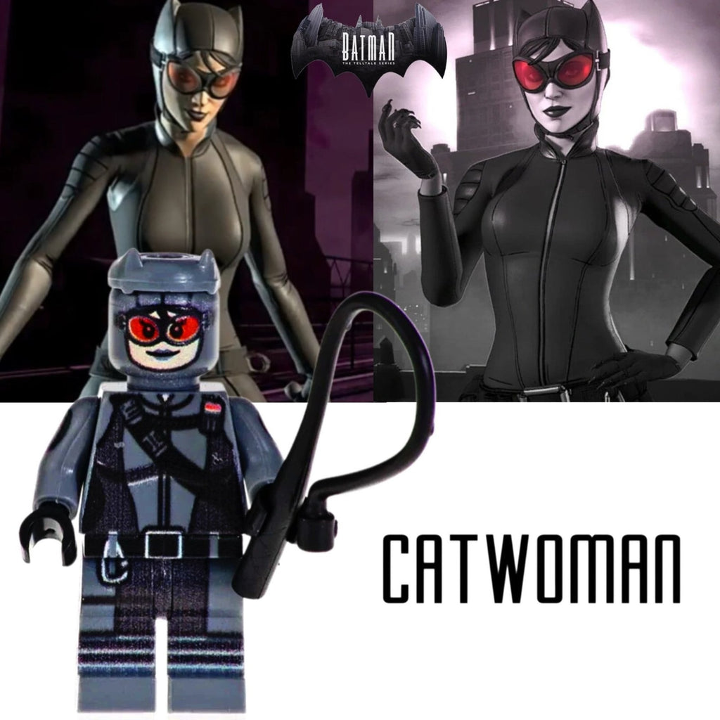 Catwoman Selena Kyle Minifigure - Batman | Telltale | Custom Detective Collection Minifig