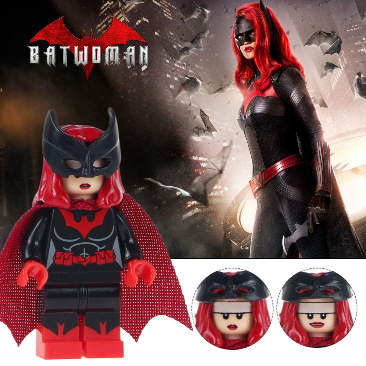 Batwoman Minifigure - Kate Kane | Batman | CW | Detective Collection Comics | Custom DC Minifig