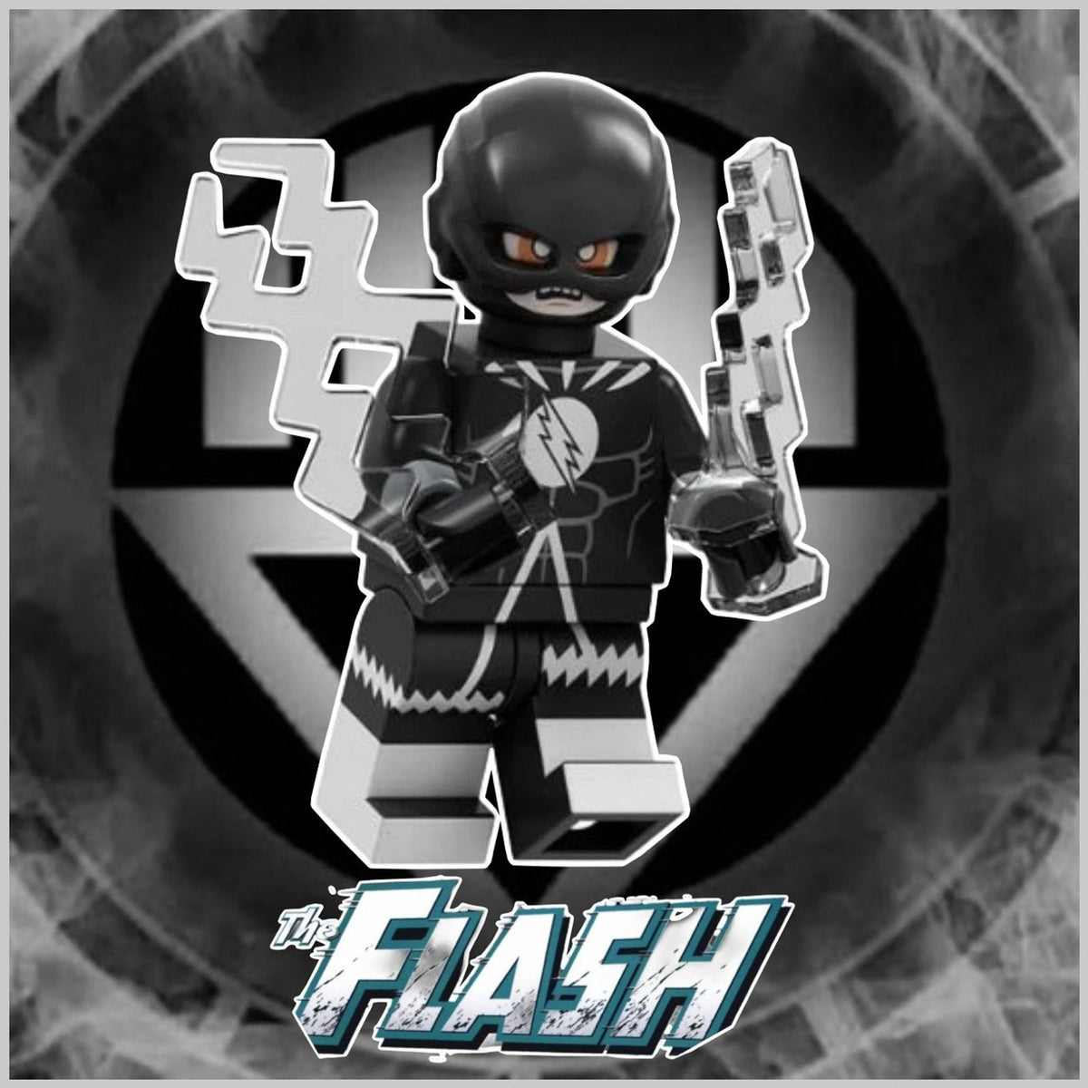 Black Lantern Flash Minifigure - Barry Allen | Blackest Night-Custom Detective Collection Minifig