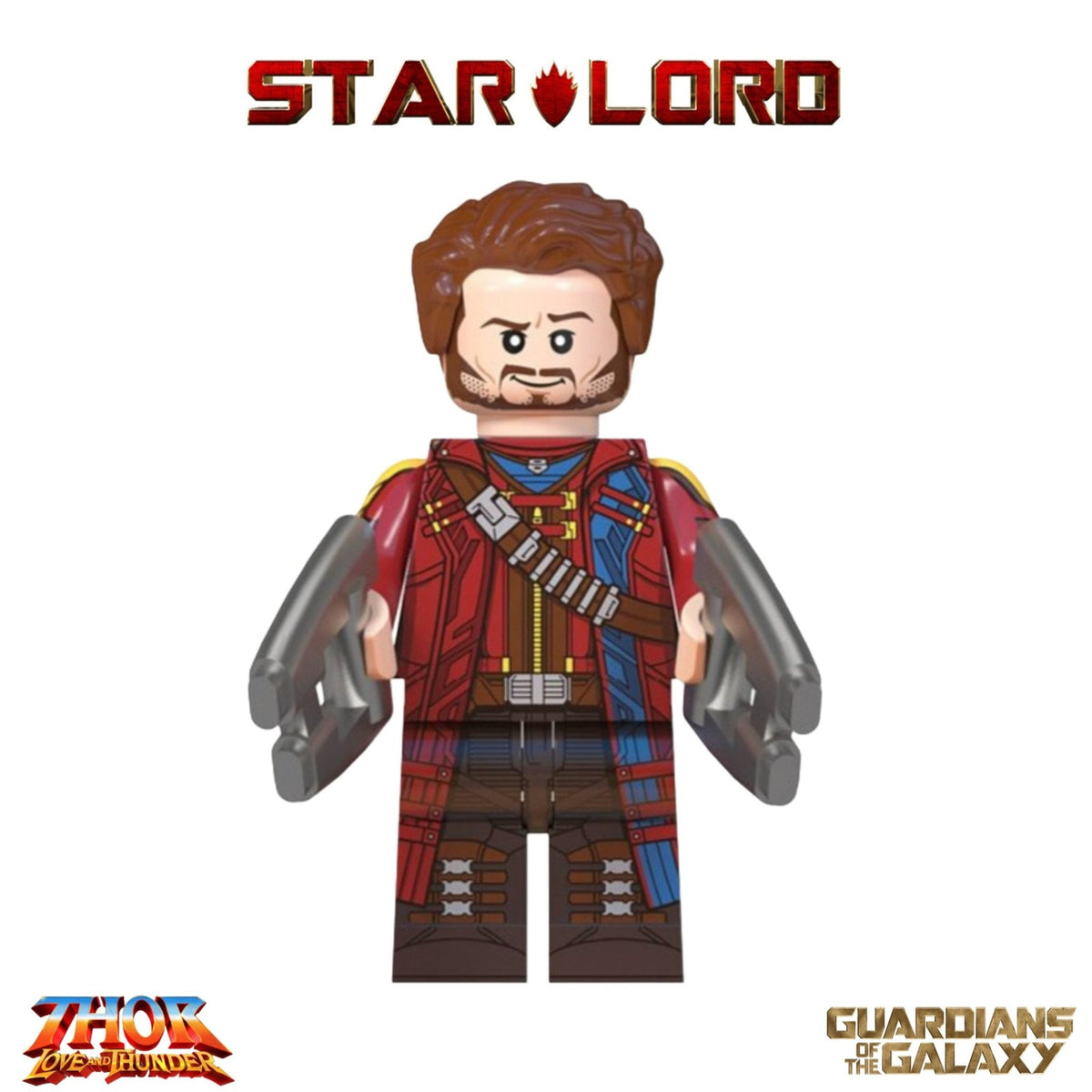 Star-Lord Minifigure - Thor Love & Thunder - Custom Marvel Minifig