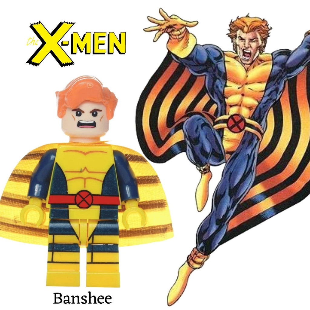 Banshee Minifigure - X-men First Class - Custom Marvel Minifig