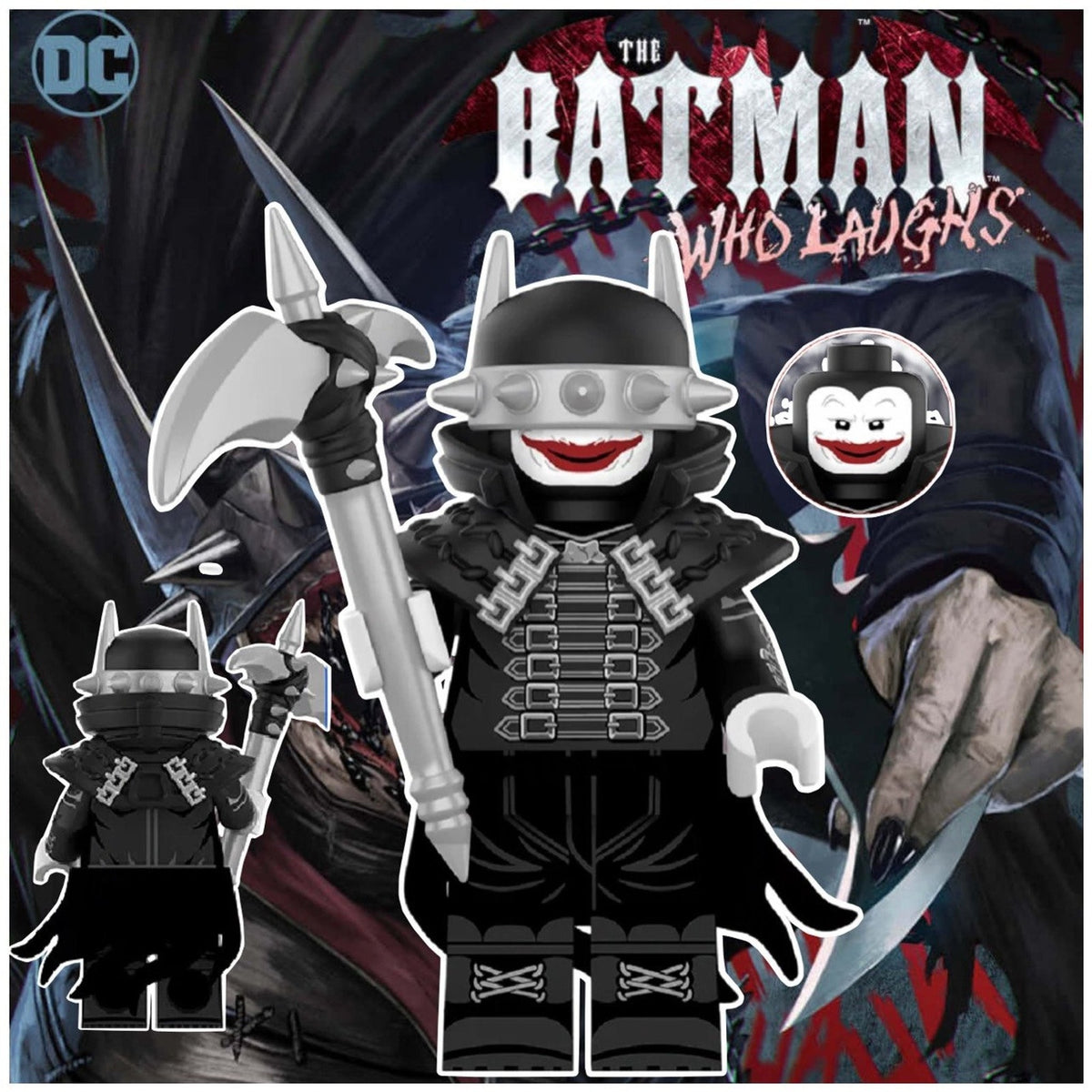The Batman Who Laughs Minifigure - Earth-22 | Detective Collection Multiverse - Custom Minifig