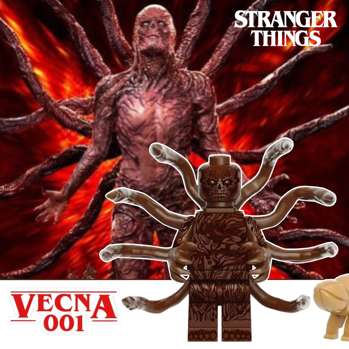 Vecna Minifigure - Henry Creel | Hawkins Residents | Netflix | Custom Minifig