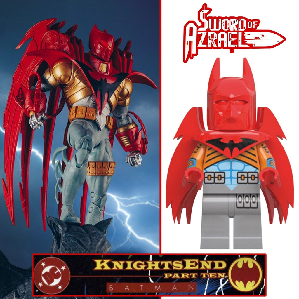 Azrael Batman Minifigure - KnightsEnd | Punishing Angel - Custom Detective Collection Minifig